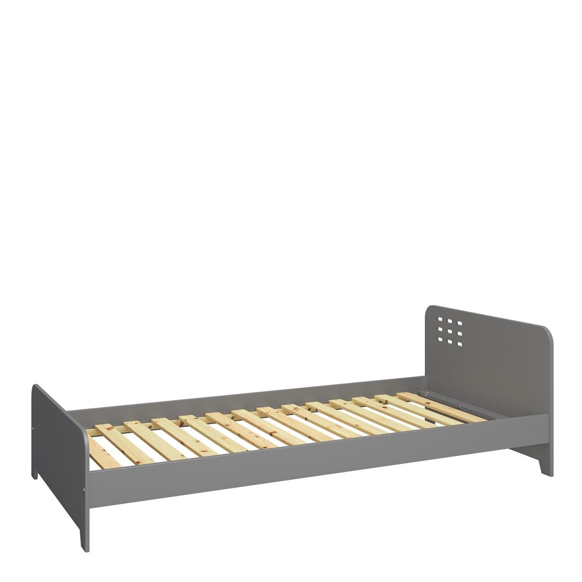 Loke Single Bed Frame - Grey – image 2