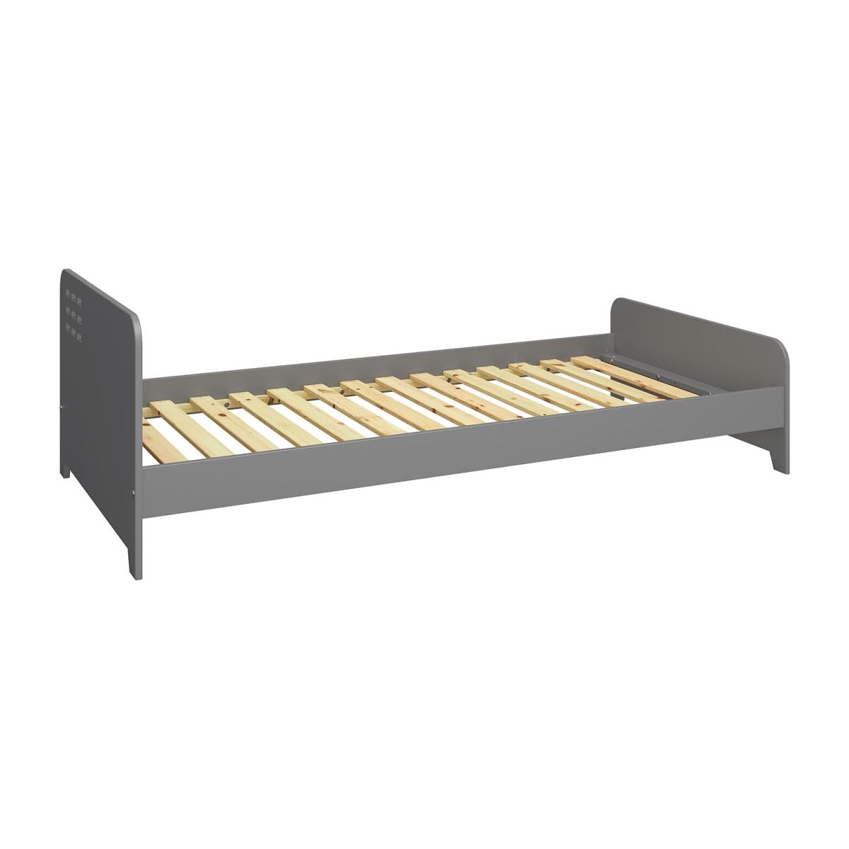 Loke Single Bed Frame - Grey – image 1