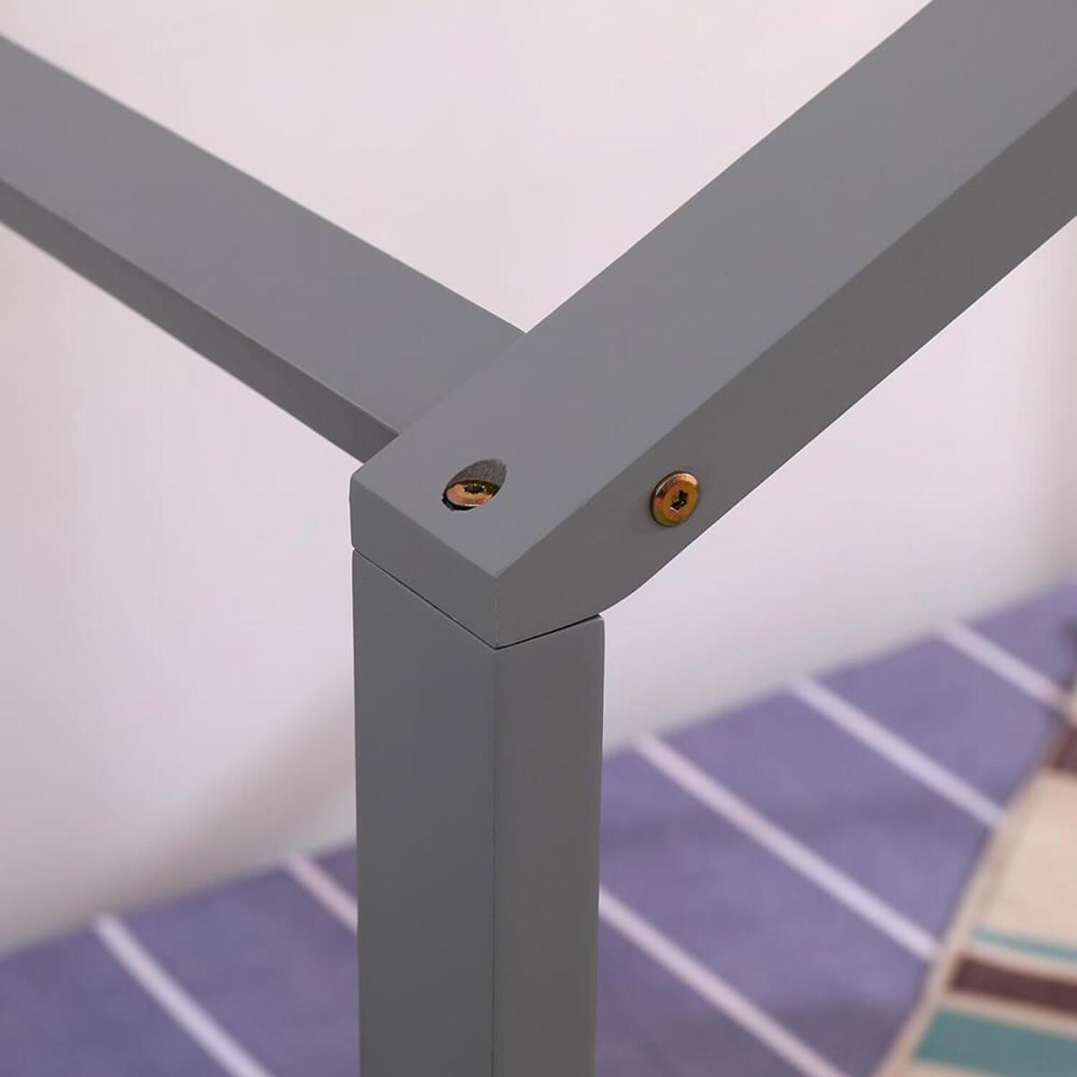 Home Single Bed Frame - Grey – image 2