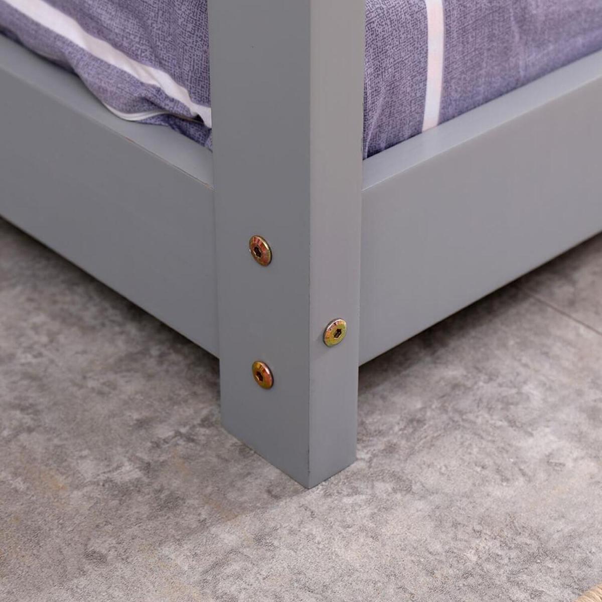 Home Single Bed Frame - Grey – image 3