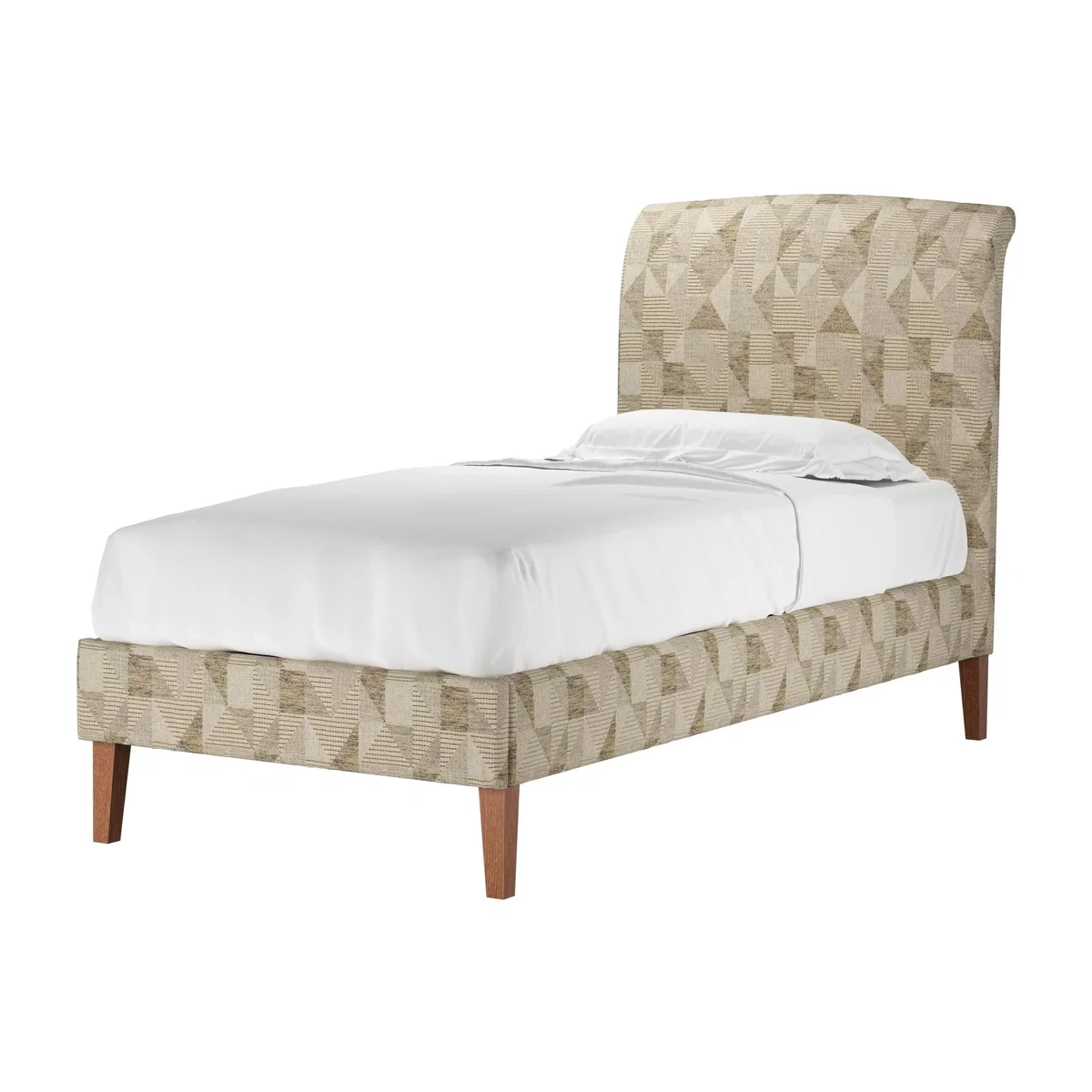 Thea Single Bed in Desert Pyramid Textured Weave - sofa.com