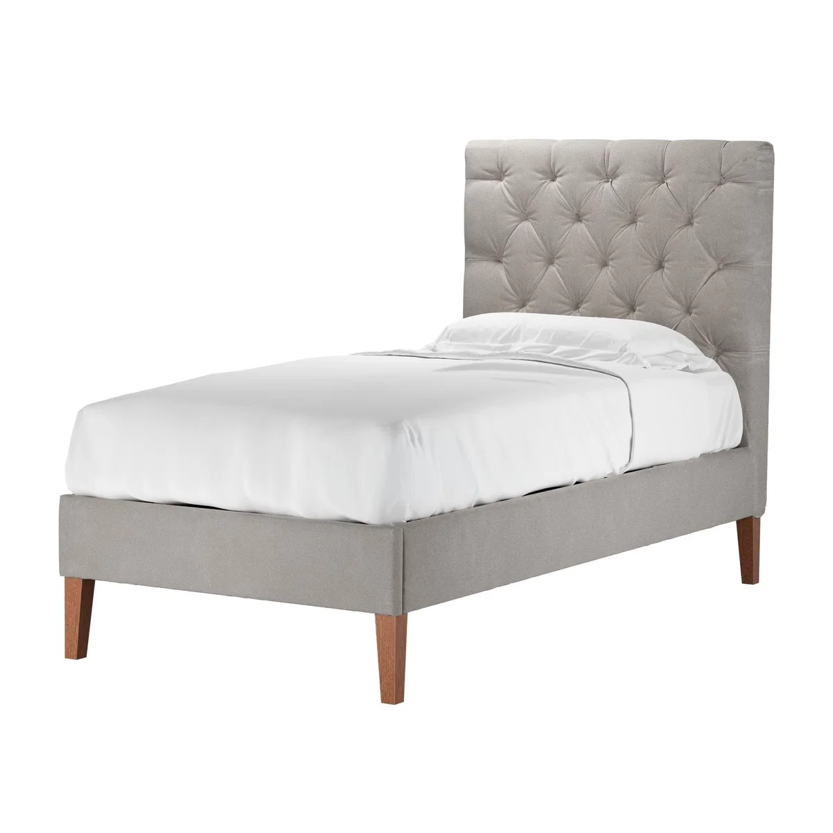 Rosalie 130cm Single Bed in Nimbus Aquaclean Clever Velvet – image 1