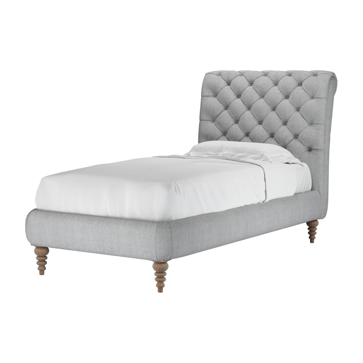 Knightsbridge (No Footboard) Single Bed in Goodwin Grey Sandgate - sofa.com – image 1