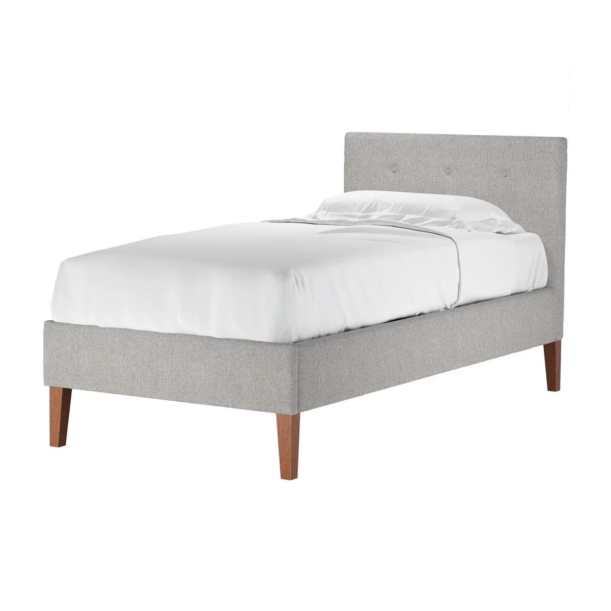 Avery 100cm Single Bed in Rye Baylee Viscose Linen – image 1