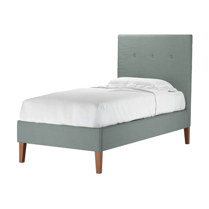 Avery 130cm Single Bed in Hidden Cove Brushed Linen Cotton - sofa.com – image 1