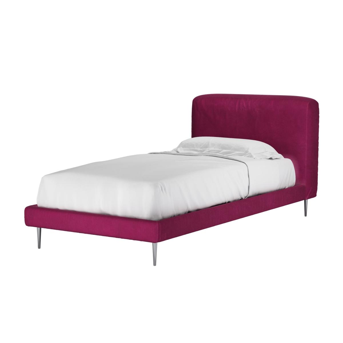 Lucy Single Bed in Persian Rose Smart Velvet – image 1