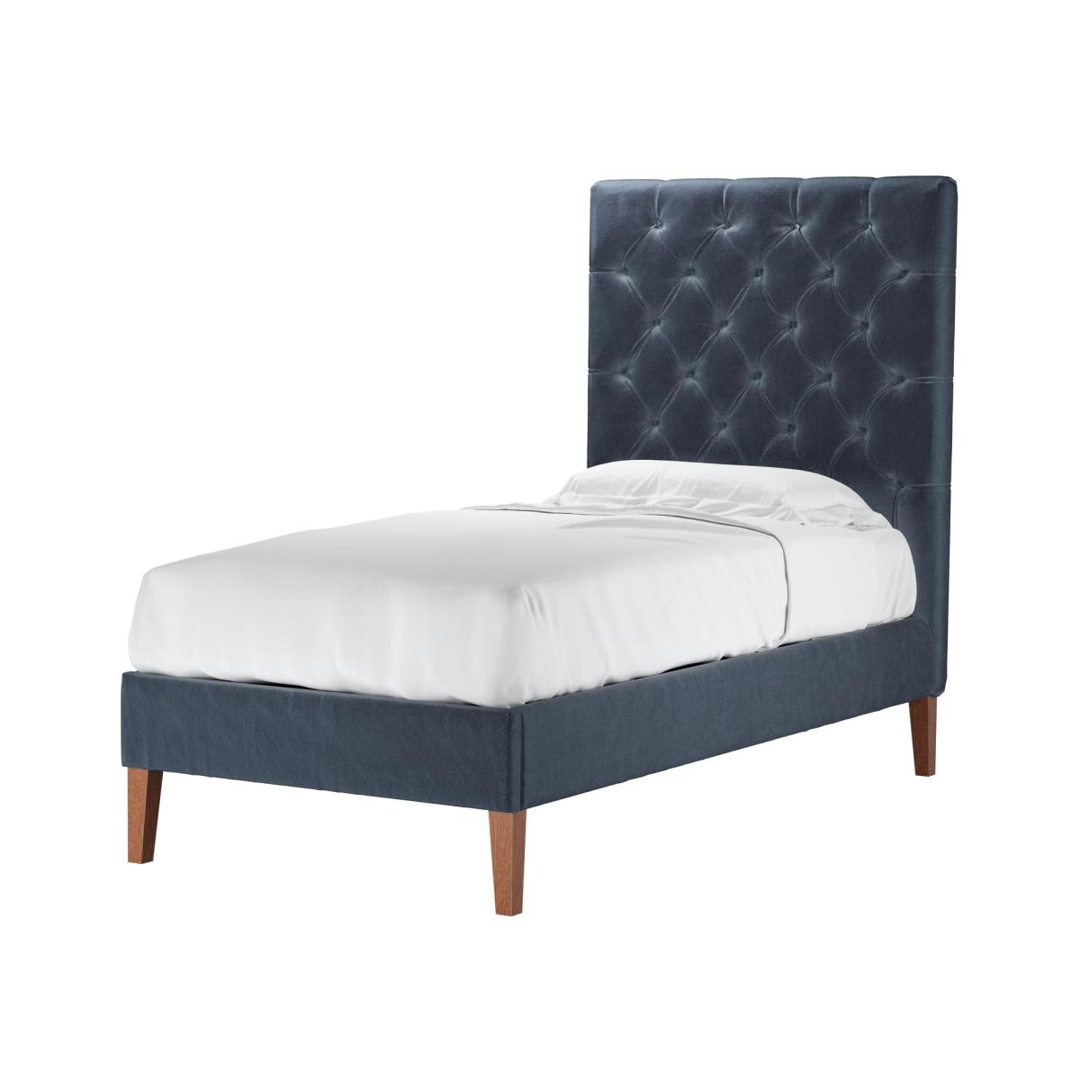 Rosalie 150cm Single Bed in Skyfall Cotton Matt Velvet – image 1