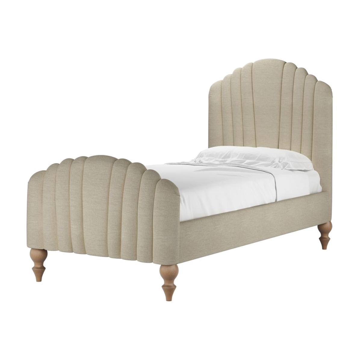 Bella Single Bed in Pampas Hygge Smart Linen – image 1