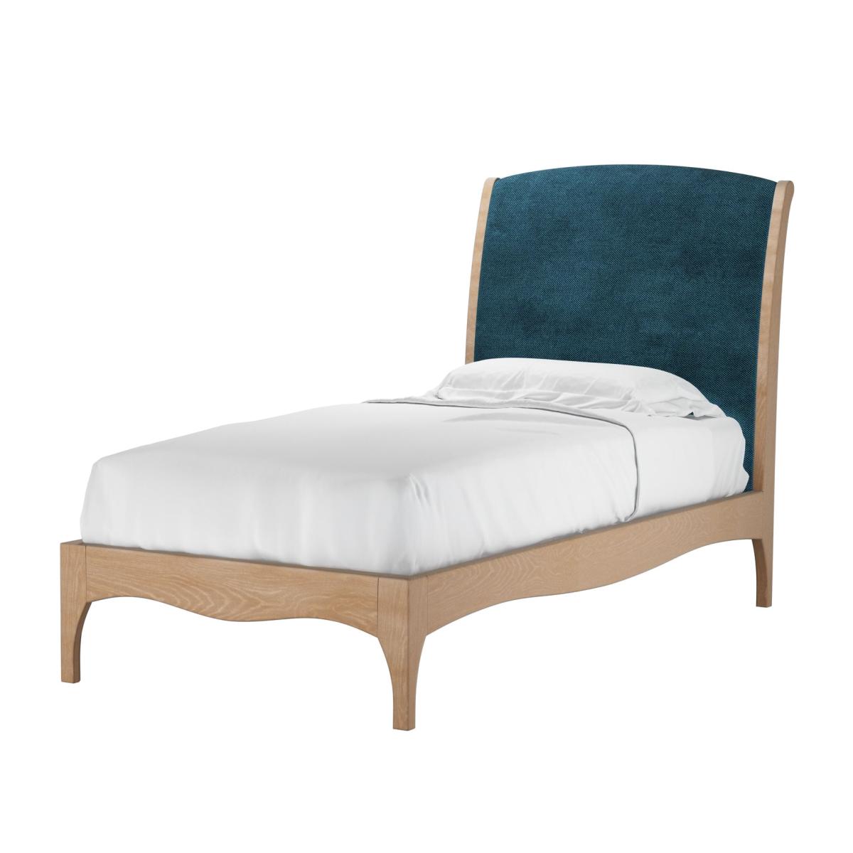 Emilia Single Bed in Mineral Mist Speckled Chenille – image 1