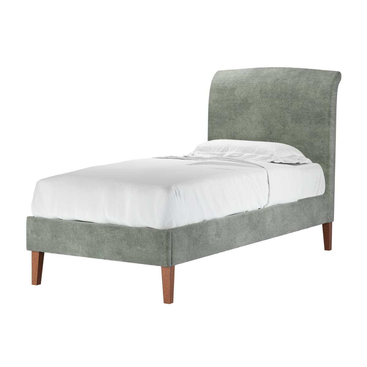 Thea Single Bed in Moonstone Speckled Chenille – image 1