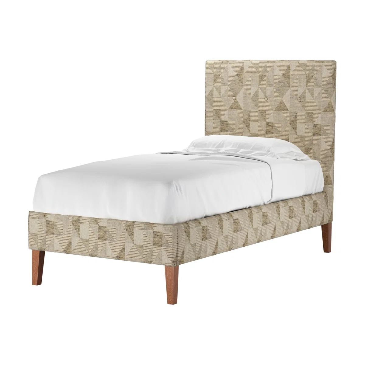 Avery 130cm Single Bed in Desert Pyramid Textured Weave - sofa.com