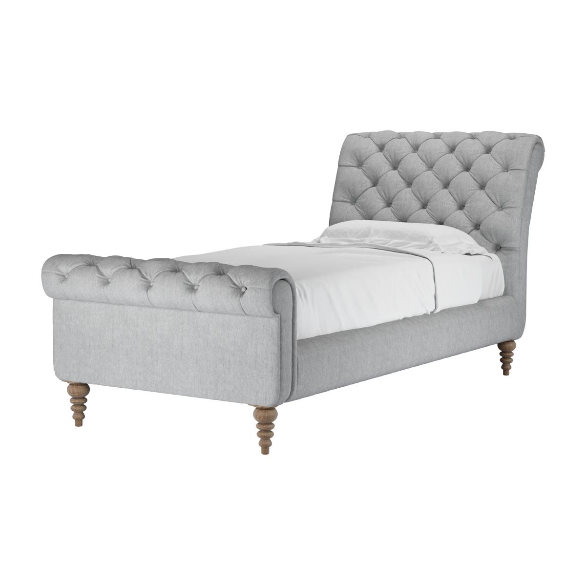 Knightsbridge Single Bed in Goodwin Grey Sandgate - sofa.com – image 1