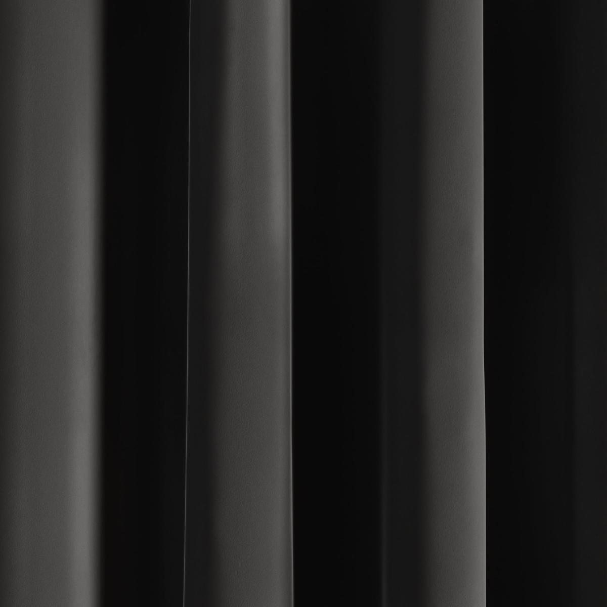 Phoenix Velour Graphite Thermal Pencil Pleat Curtains Graphite (Grey) – image 3