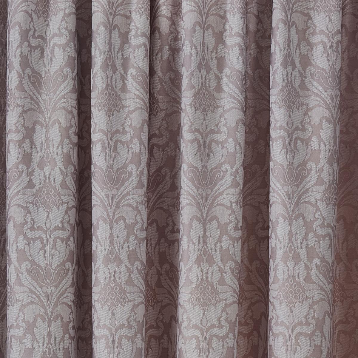 Woven Hawthorne Lavender Pair of Pencil Pleat Curtains With Tie Backs Lavender – image 3