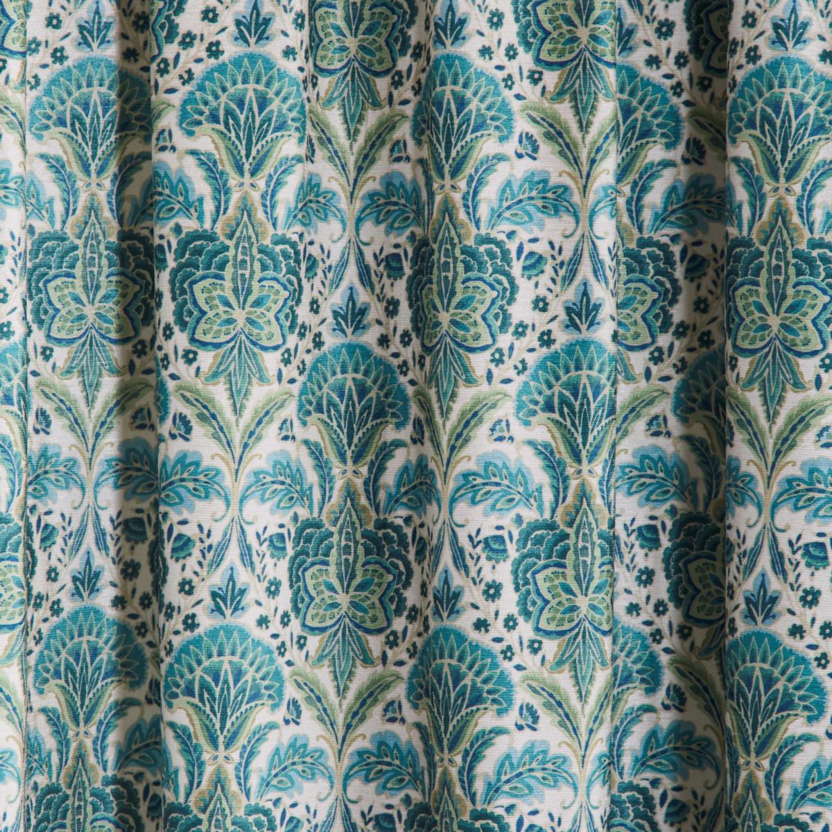 Rapture Green Pencil Pleat Curtains Green – image 3