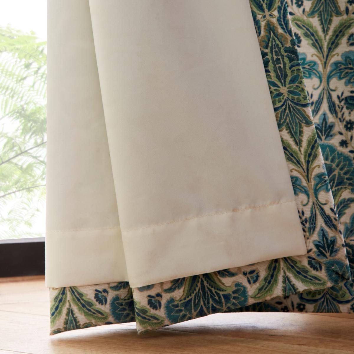 Rapture Green Pencil Pleat Curtains Green – image 7