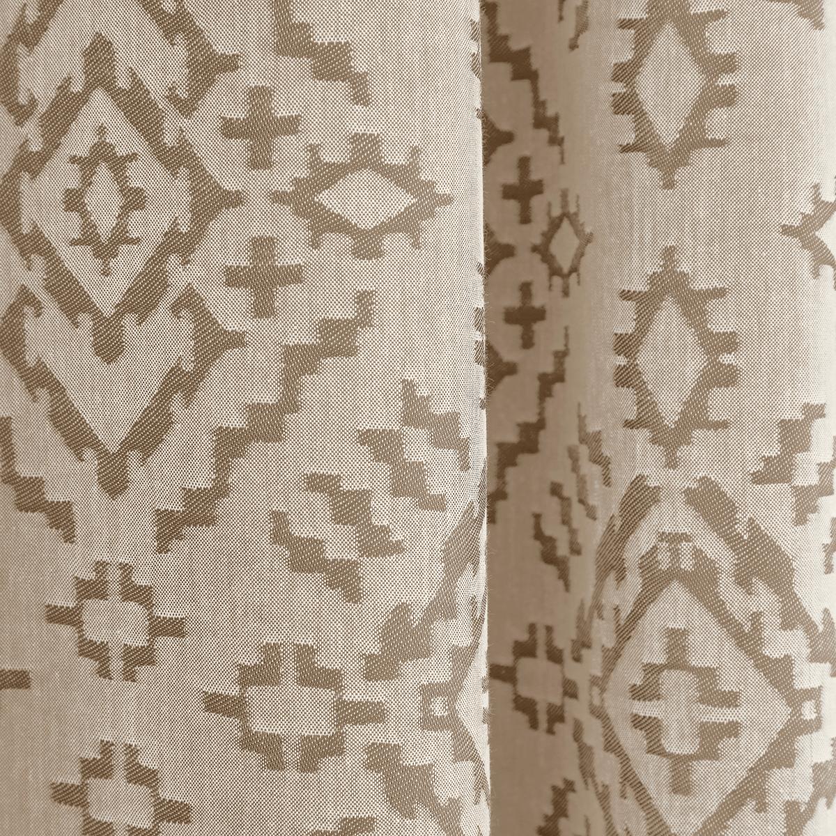 Azira Mushroom Blackout Pencil Pleat Curtains Beige – image 3