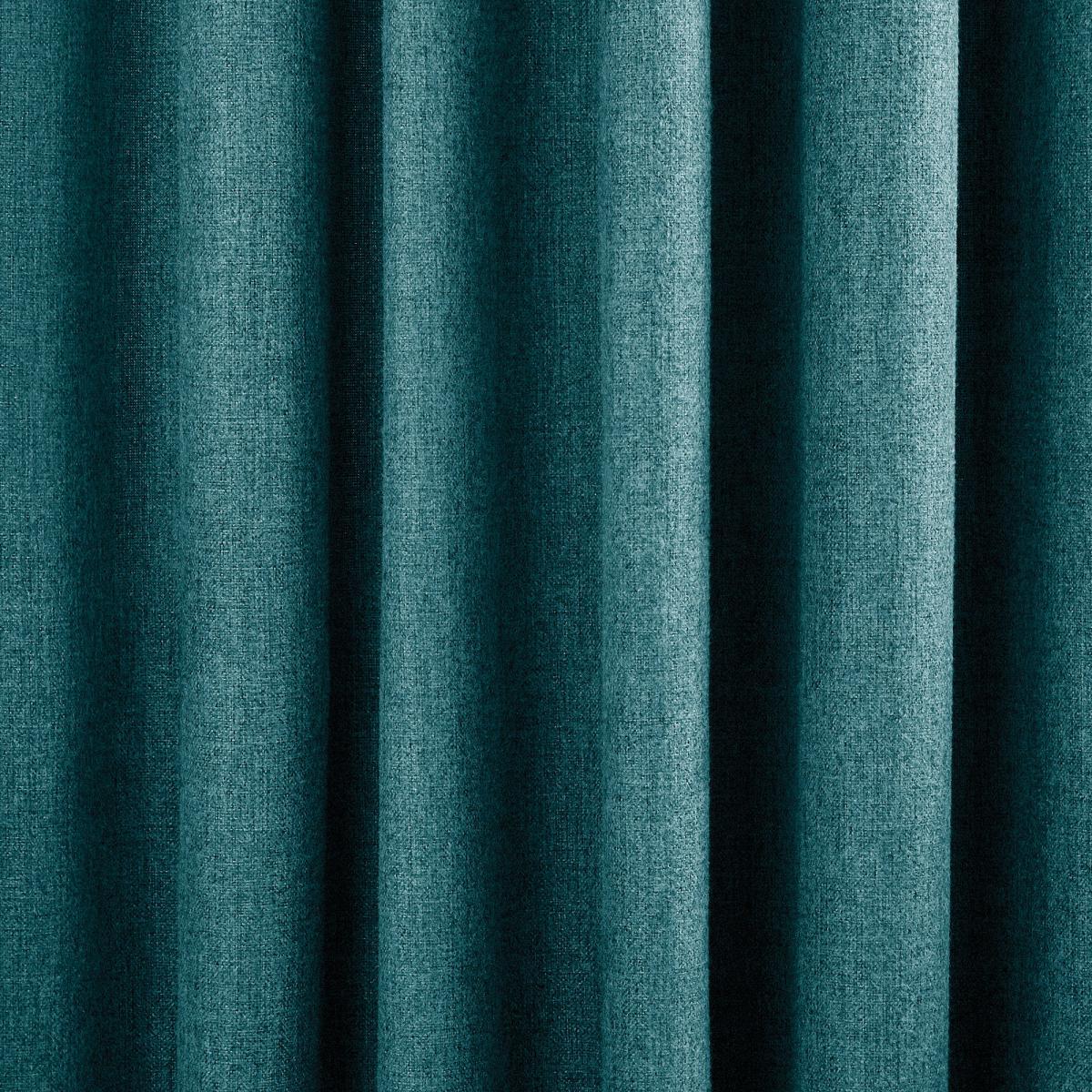 Jennings Peacock Thermal Pencil Pleat Curtains Blue – image 3
