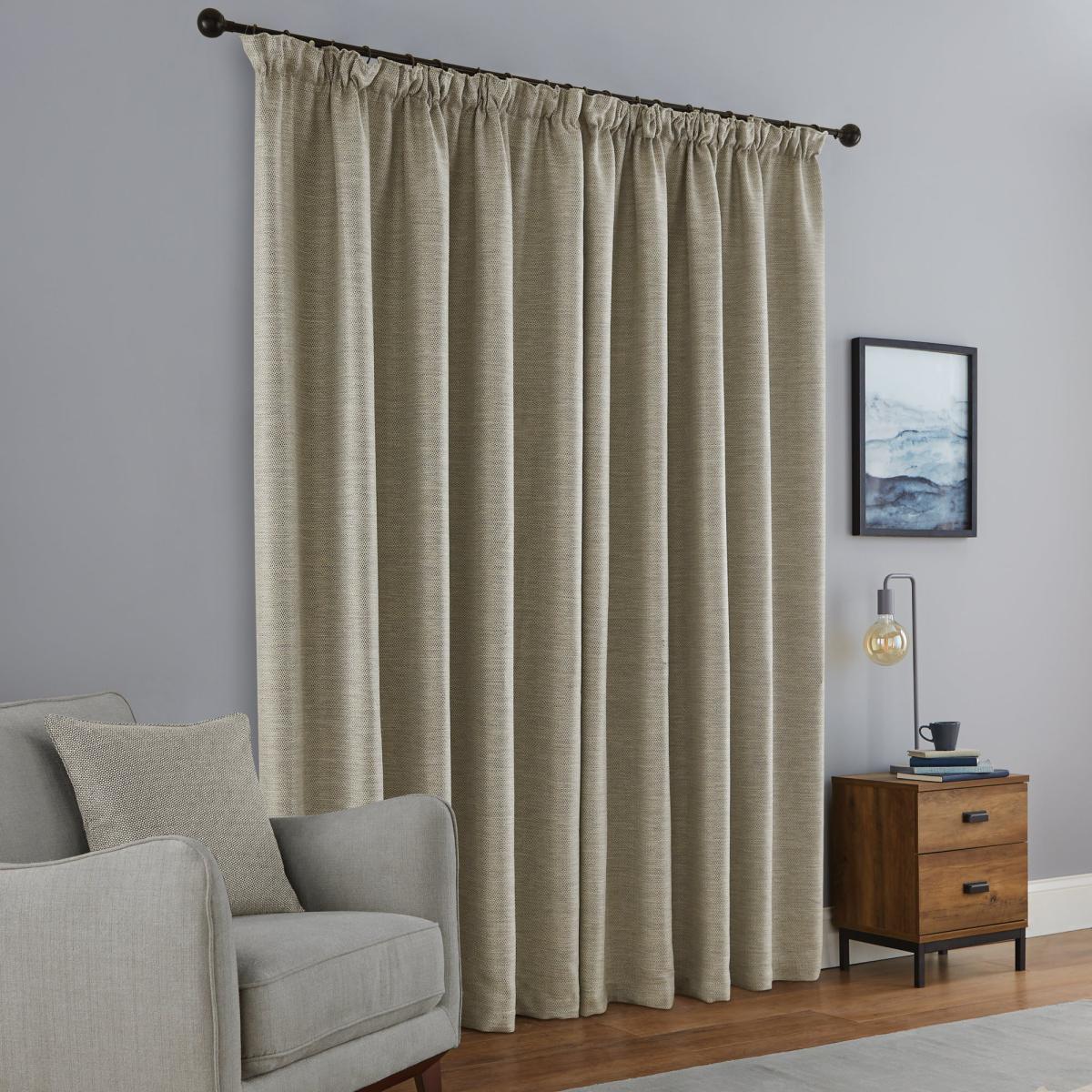 Harper Grey Pencil Pleat Curtains Grey – image 3