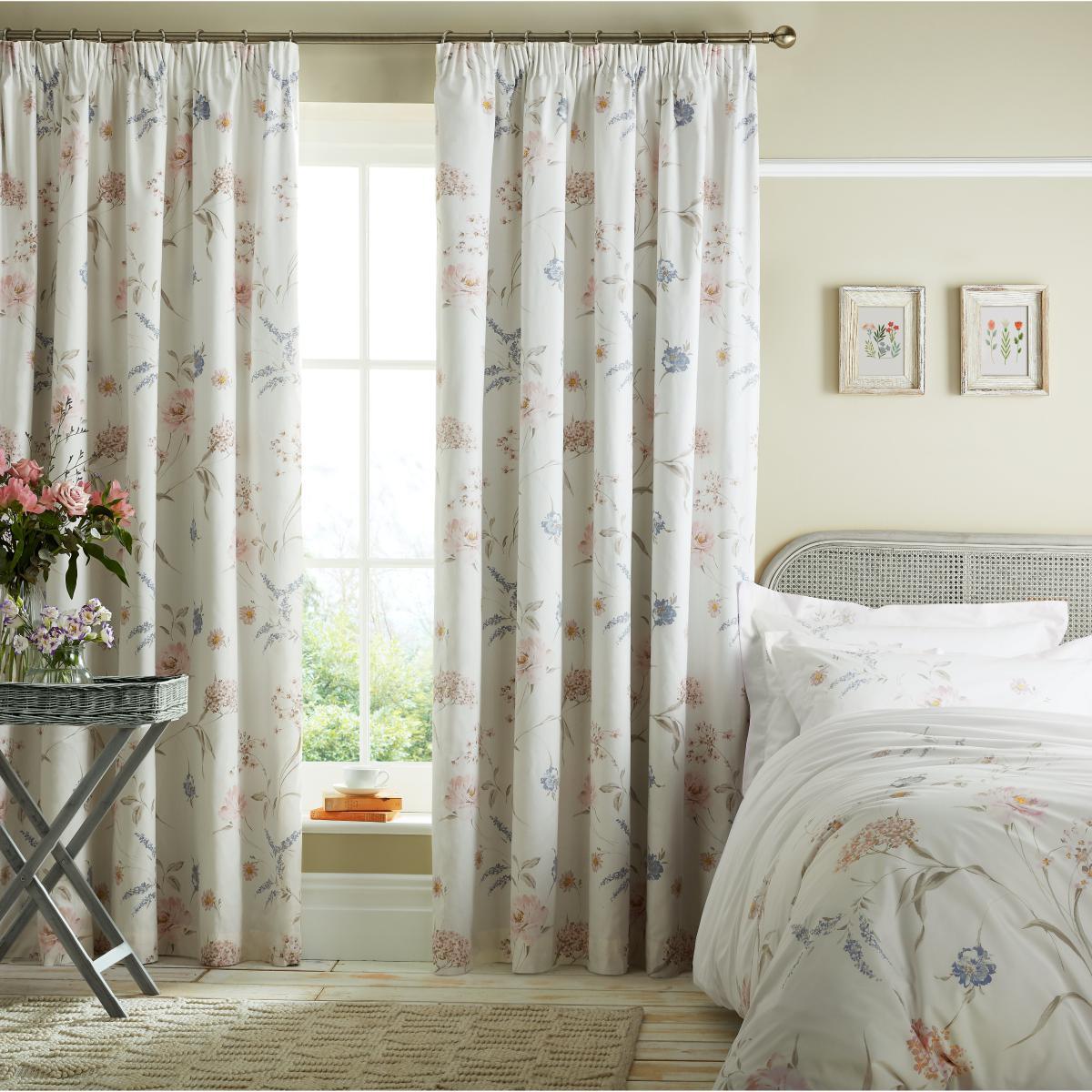 Holly Willoughby Samira Summer Pencil Pleat Curtains MultiColoured – image 2
