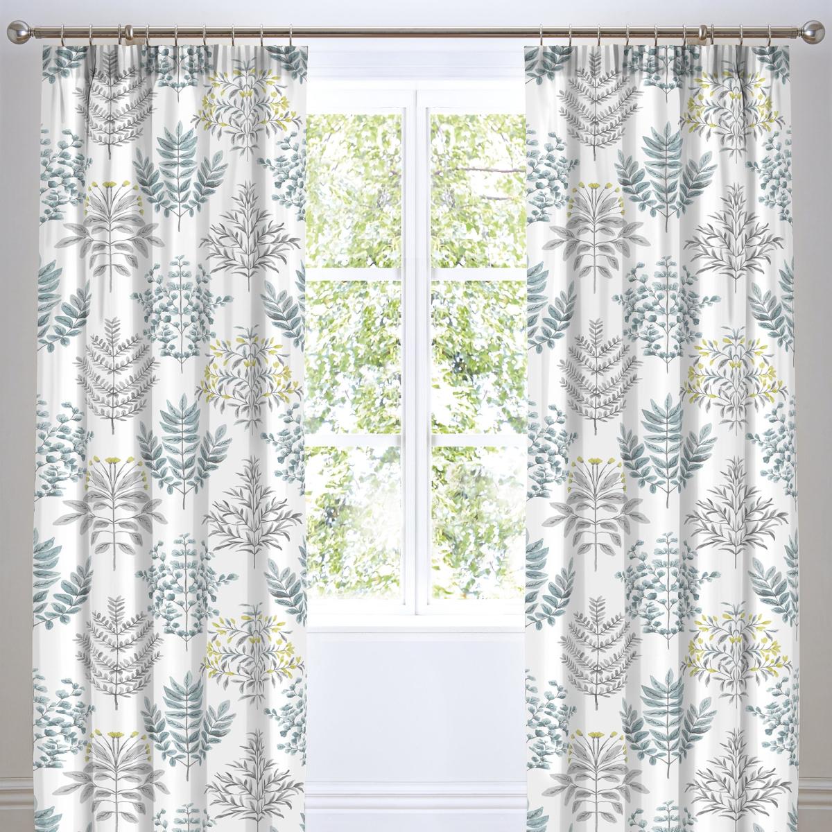 Emily Duck Egg 168 x 183cm Pencil Pleat Curtains Duck Egg (Blue) – image 2