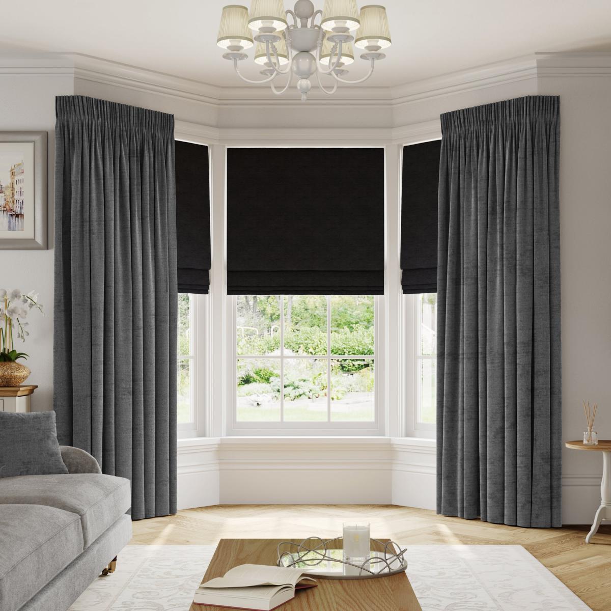 Karina Made to Measure Curtains Karina Grey – image 1