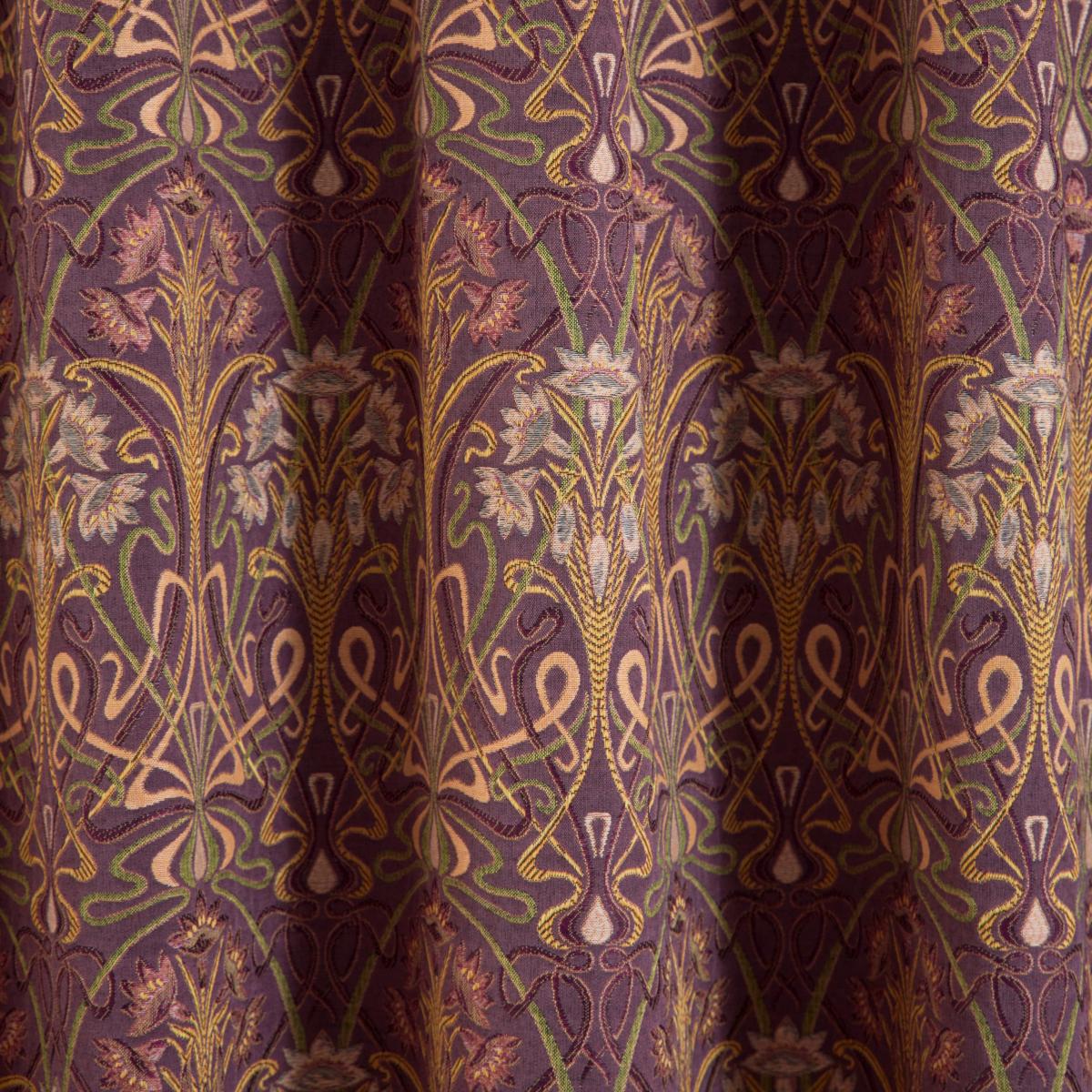 Lucetta Pencil Pleat Curtains Plum Plum Purple – image 3