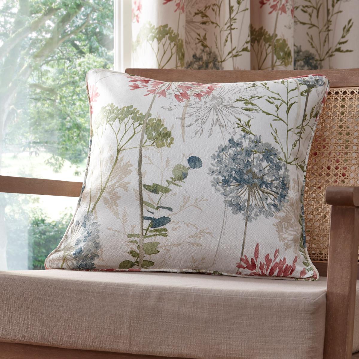Country Meadow Natural Pencil Pleat Curtains Natural – image 6