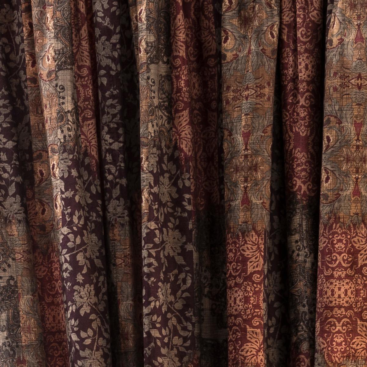 Belmont Burgundy Velvet Pencil Pleat Curtains Burgundy – image 3