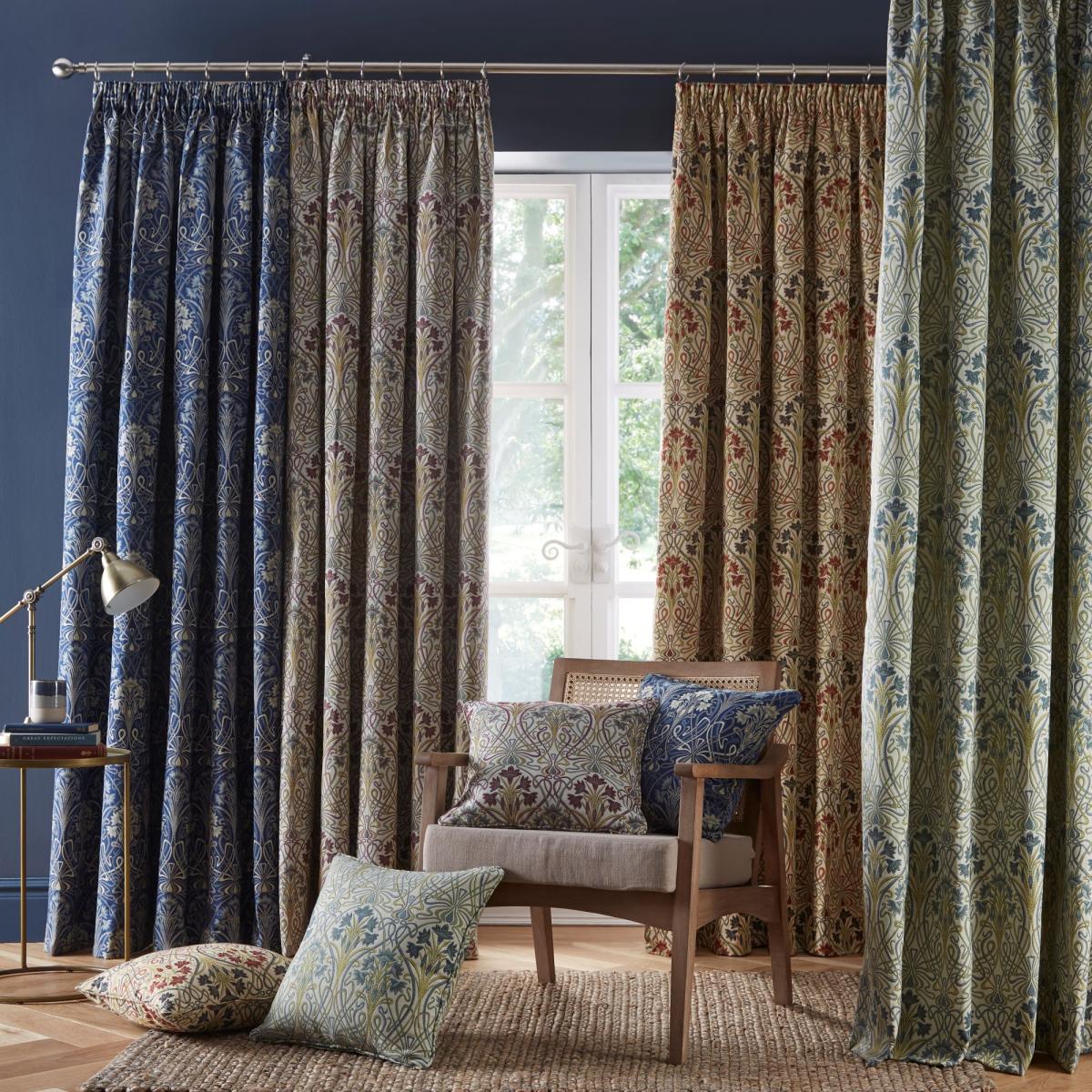 Lucetta Jewel Pencil Pleat Curtains Multi Coloured – image 4