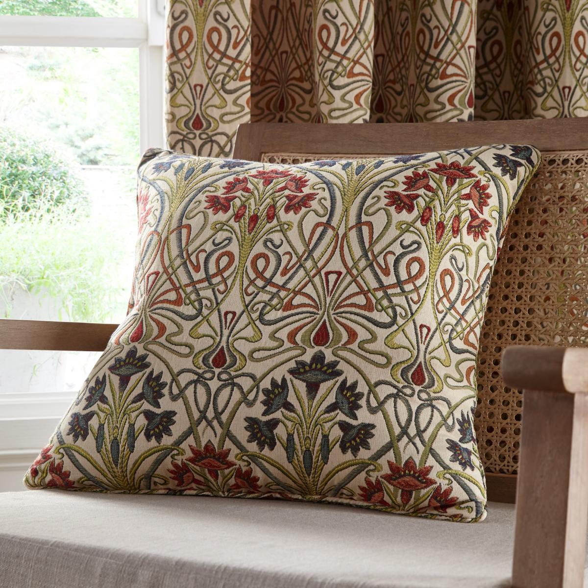 Lucetta Jewel Pencil Pleat Curtains Multi Coloured – image 6