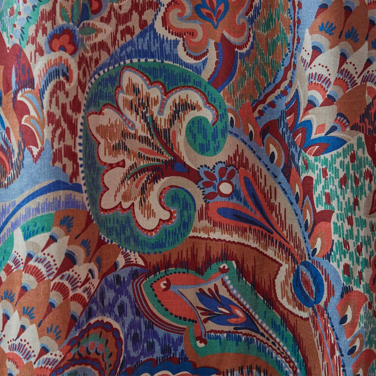 Dorma Persian Jewel Blackout Pencil Pleat Curtain Red – image 2