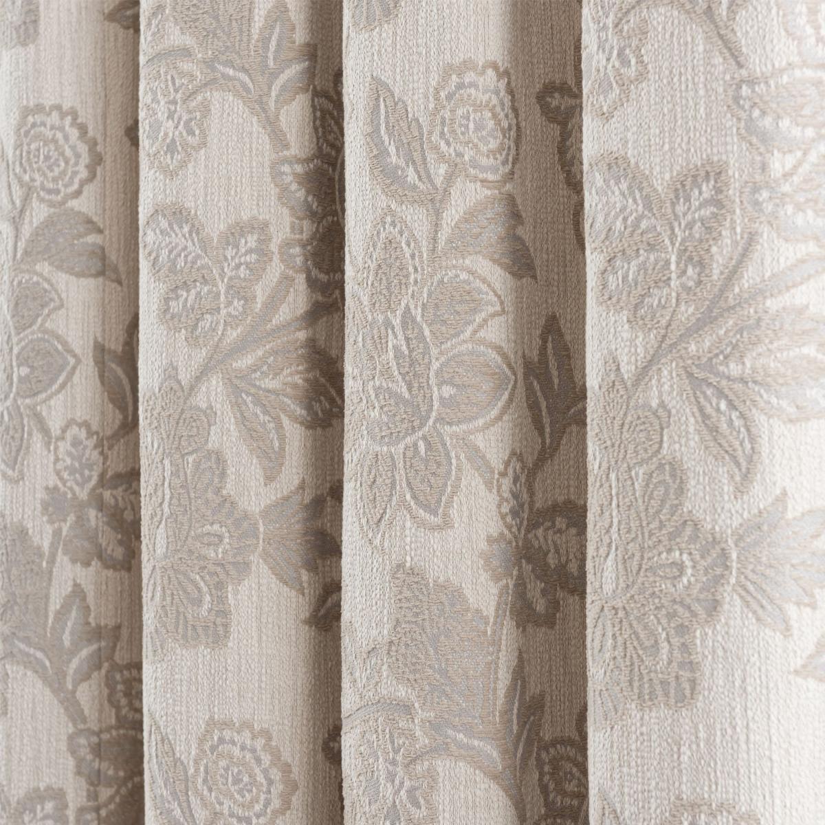 Dorma Samira Natural Pencil Pleat Curtains Natural – image 3