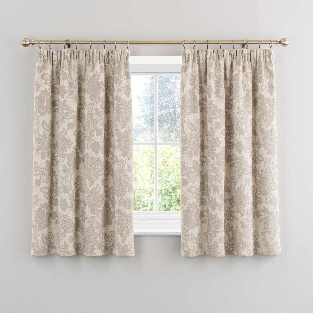 Dorma Samira Natural Pencil Pleat Curtains Natural – image 5