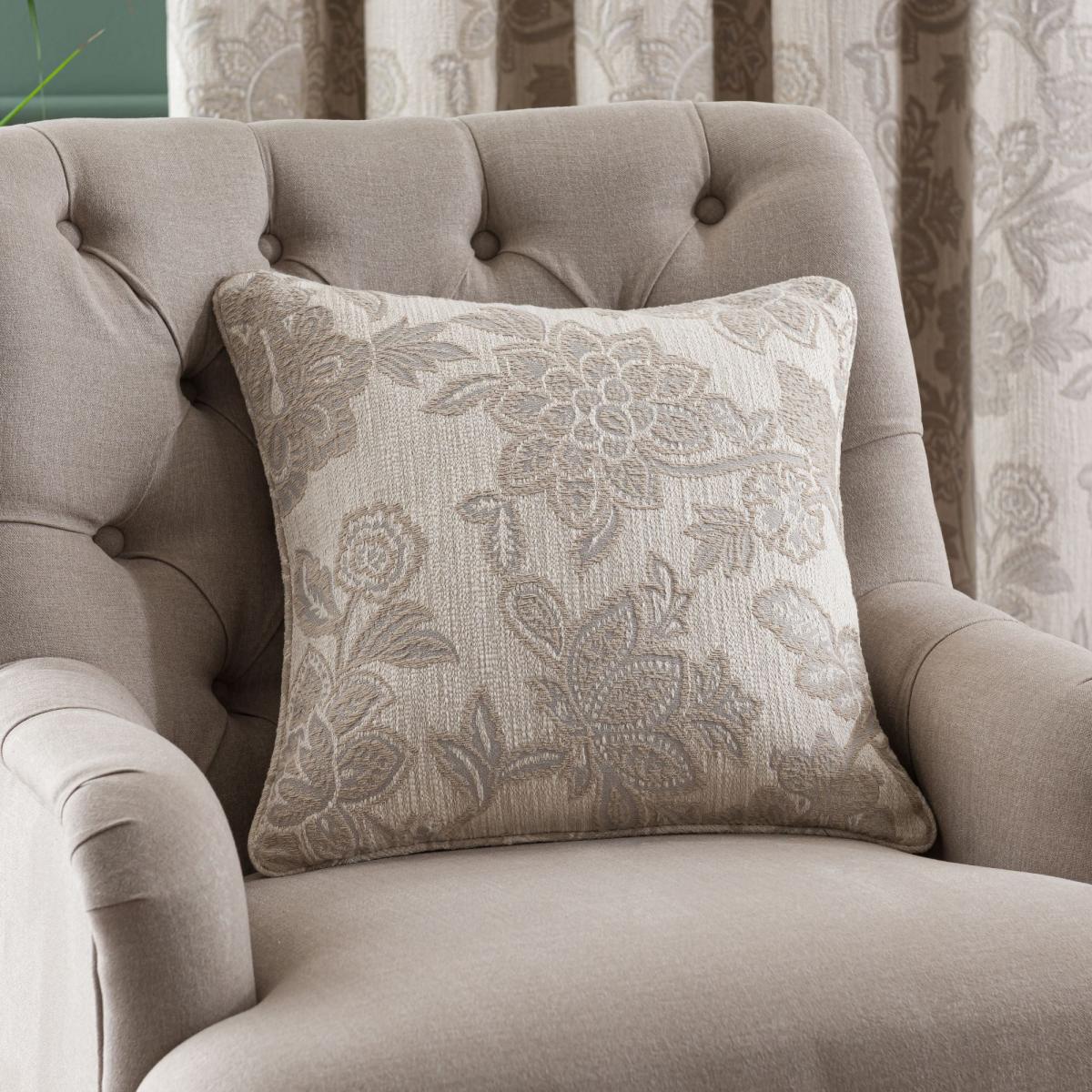 Dorma Samira Natural Pencil Pleat Curtains Natural – image 6