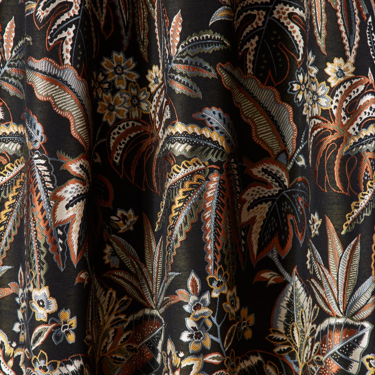 Tahiti Pencil Pleat Curtains Rust Rust – image 3