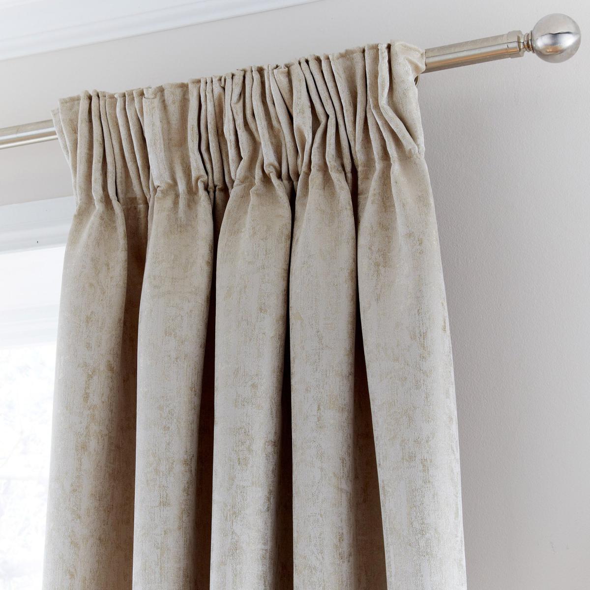 Richmond Champagne Pencil Pleat Curtains Beige – image 4