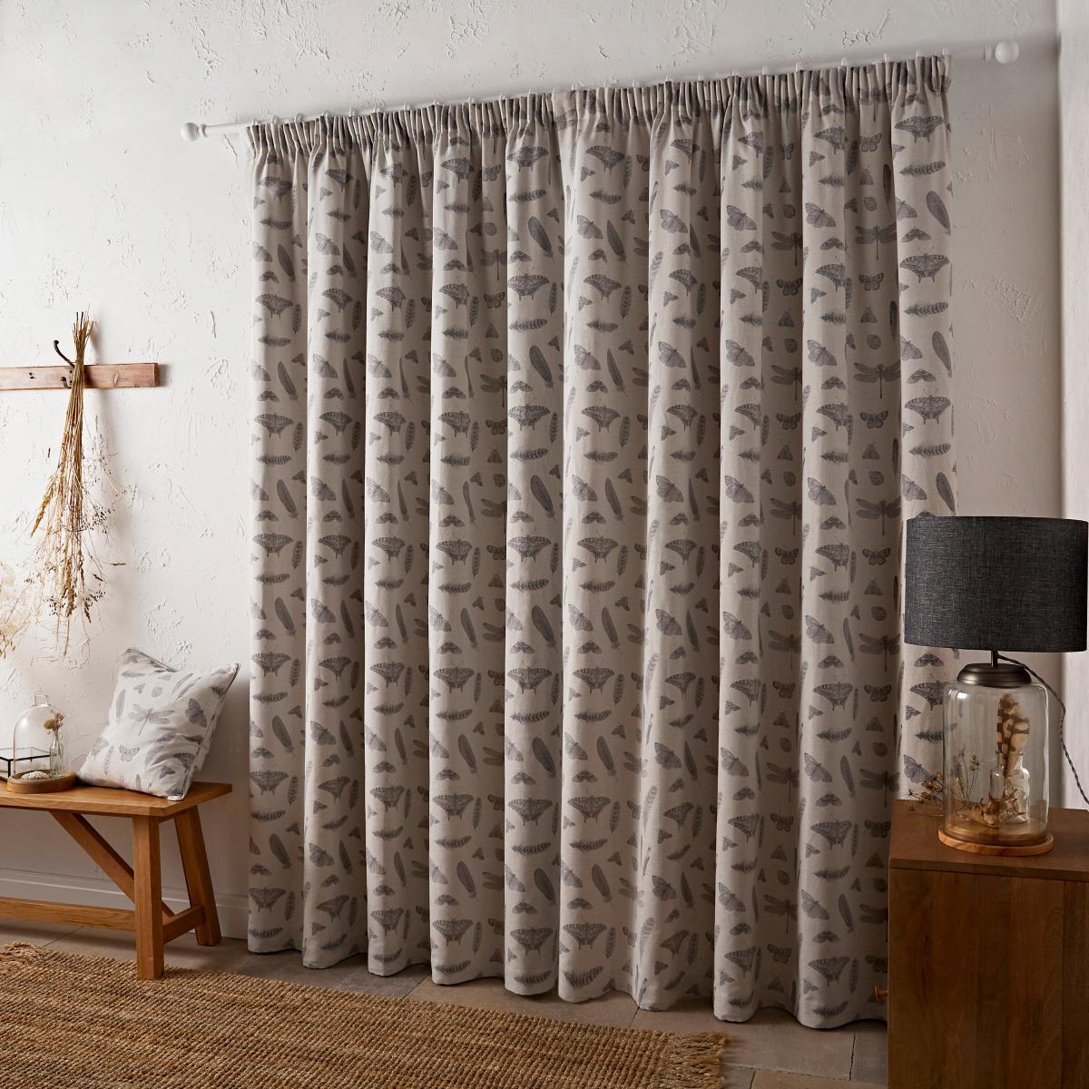 Nature's Study Natural Pencil Pleat Curtains Natural – image 3