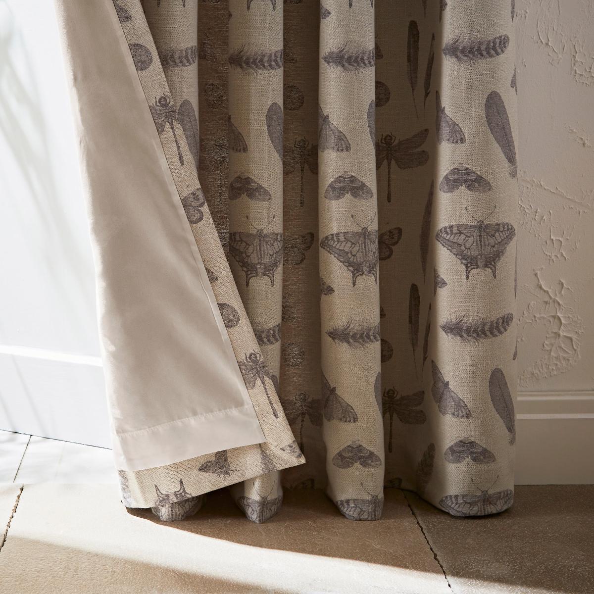 Nature's Study Natural Pencil Pleat Curtains Natural – image 4