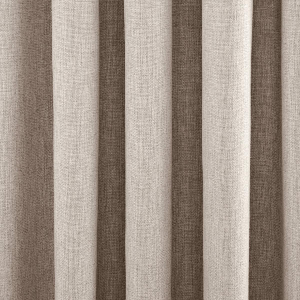Jennings Natural Thermal Pencil Pleat Curtains Brown – image 4