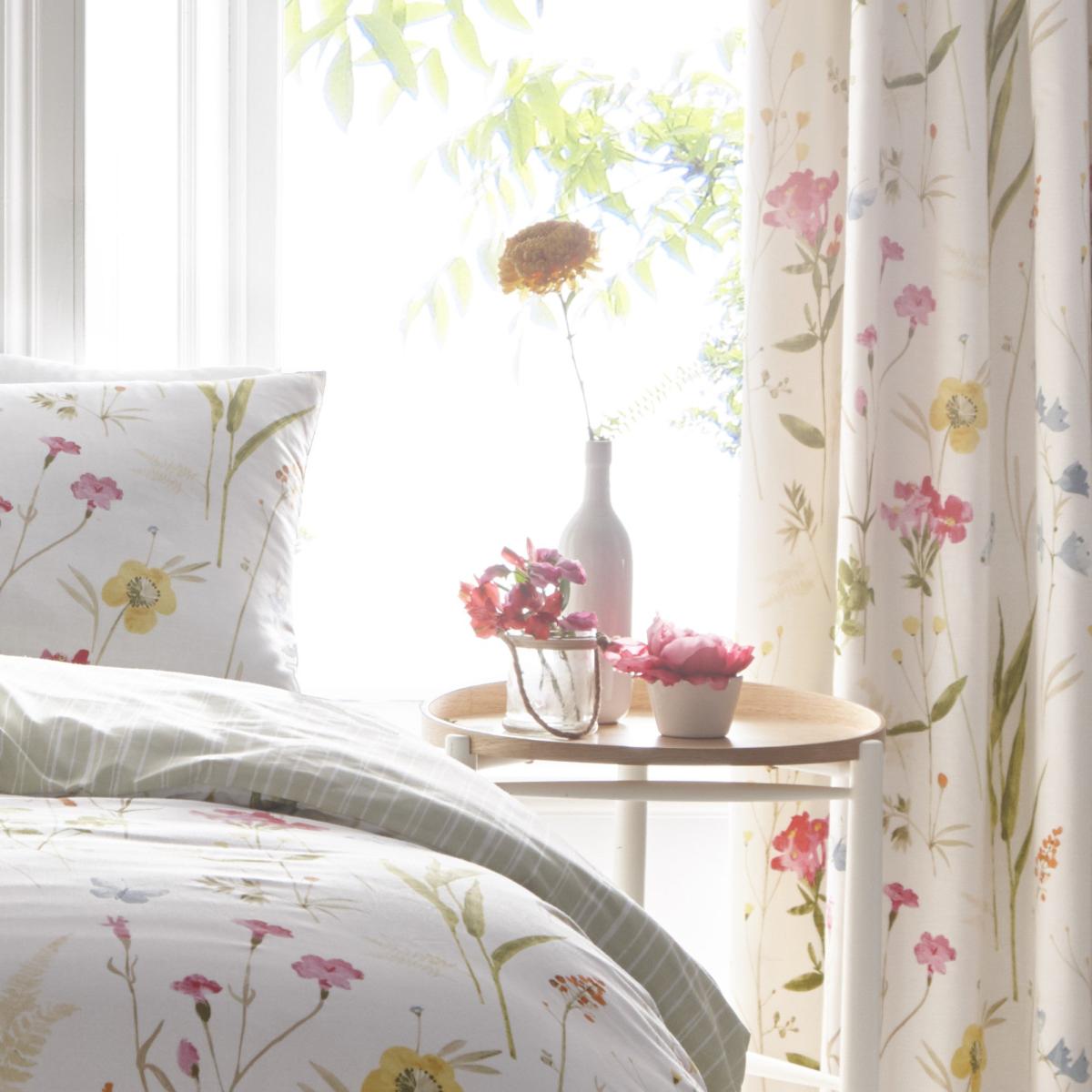 Spring Glade 168 x 183cm Pencil Pleat Curtains MultiColoured – image 3