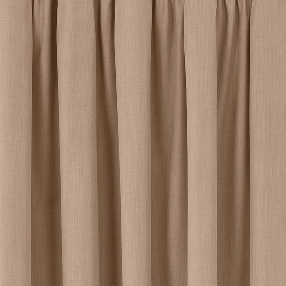 Solar Biscuit Blackout Pencil Pleat Curtains Brown – image 3