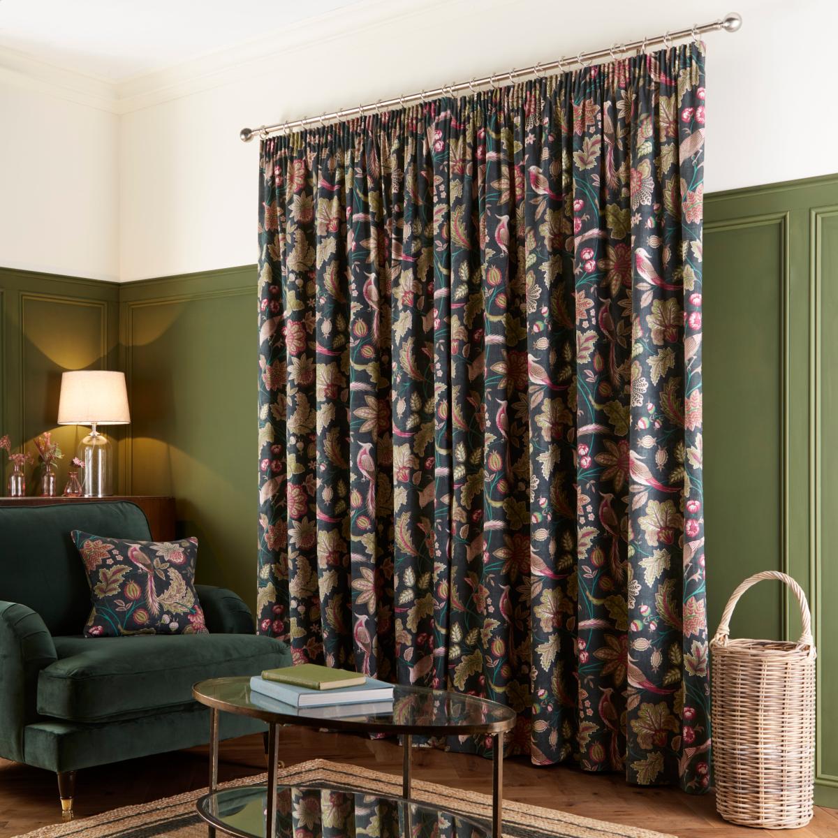 Newark Pencil Pleat Curtains Green Green – image 4
