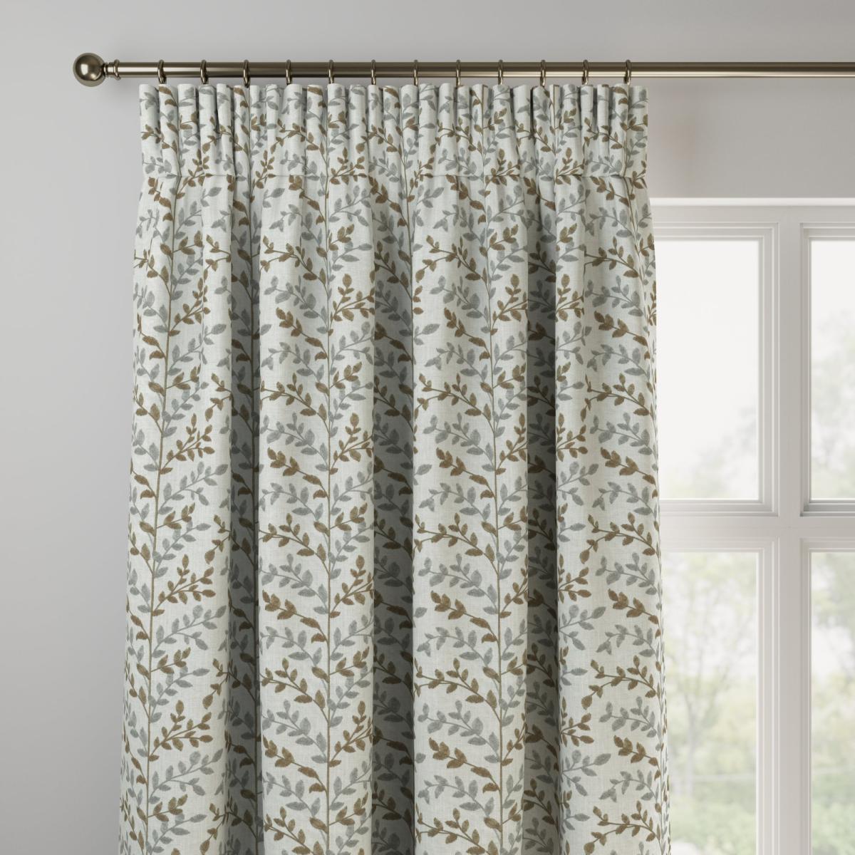 Heritage Zoe Made to Measure Curtains Zoe Peanut and Mink – image 3