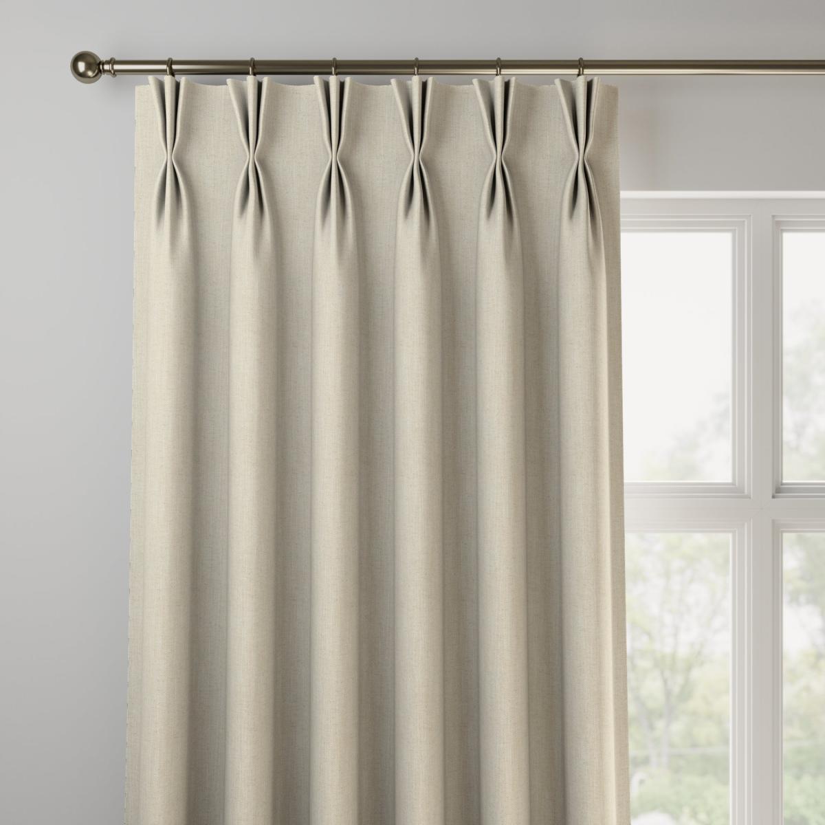 Herringbone Made to Measure Curtains natural – image 2