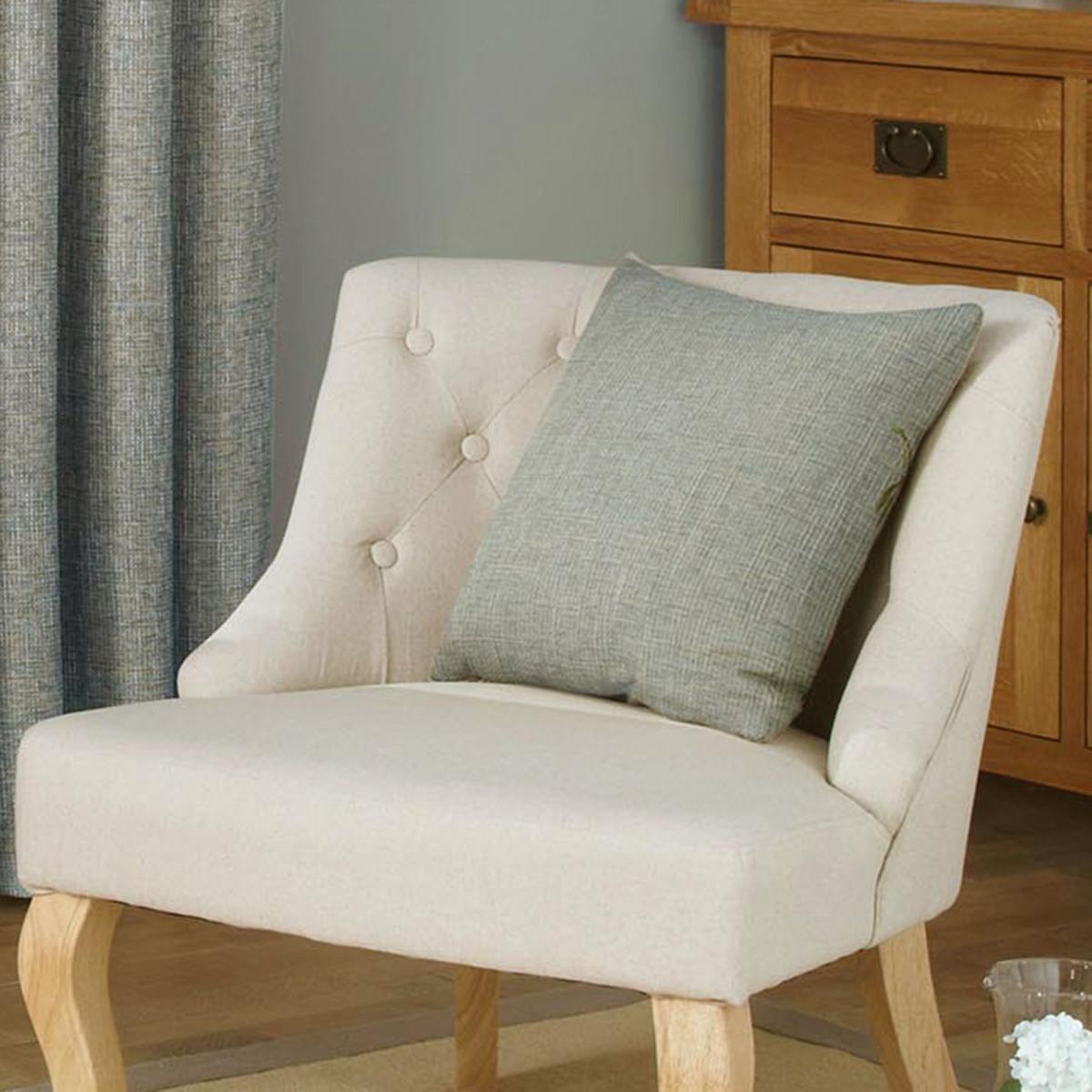 Thornton Blue Pencil Pleat Curtains Brown and Blue – image 5