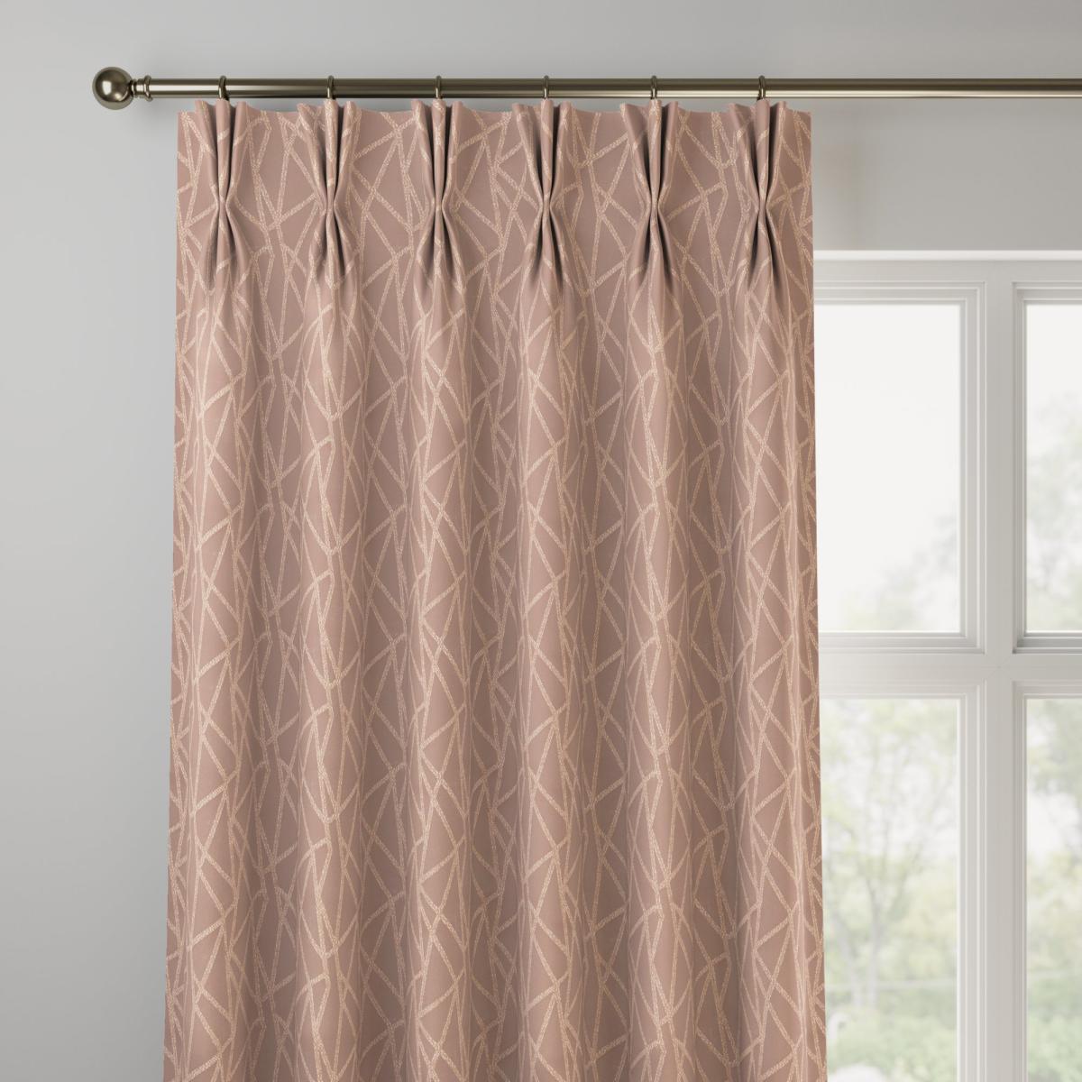 Geomo Made to Measure Curtains Geomo Woven Blush – image 2