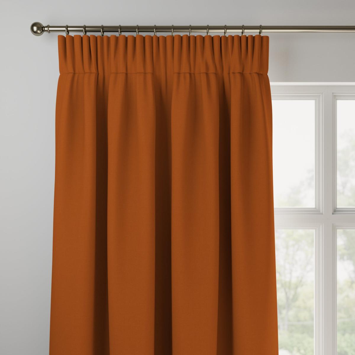 Panama Cotton Made to Measure Curtains Panama Rust – image 3