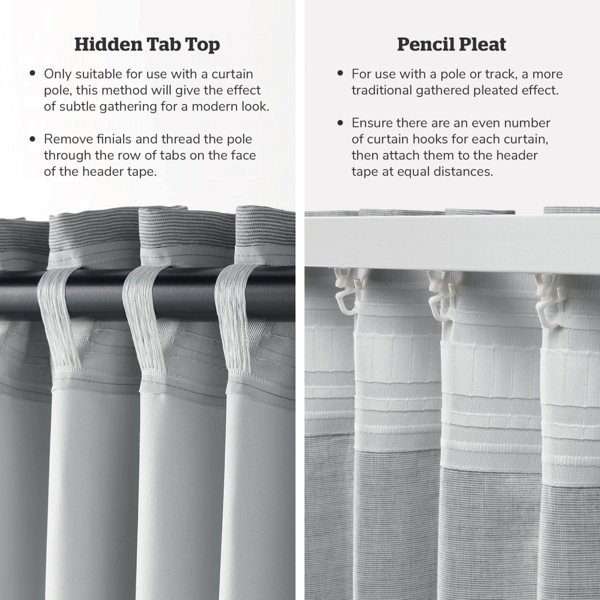 Mason Tab Top Pencil Pleat Sage Curtains Sage – image 4