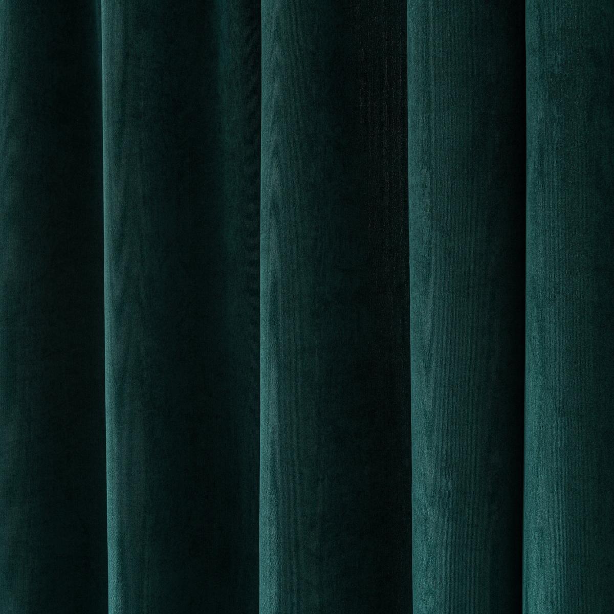 Margot Jade Matt Velour Pencil Pleat Curtains Grey and Silver – image 5